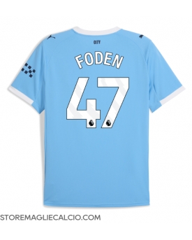 Manchester City Phil Foden #47 Maglia Gara Casa Repliche 2025-26
